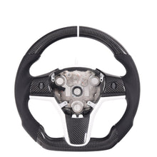 Lade das Bild in den Galerie-Viewer, FLG Carbon Lenkrad für Tesla Model 3 / Y Schwarz Weiß