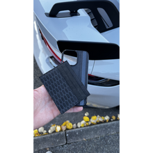 Lade das Bild in den Galerie-Viewer, Alcantara Cardholder Wallet Leder Karten Etui Schwarz Wildleder Style Vliesstoff
