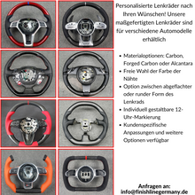 Lade das Bild in den Galerie-Viewer, FLG Carbon Lenkrad für Tesla Model 3 / Y Schwarz Weiß
