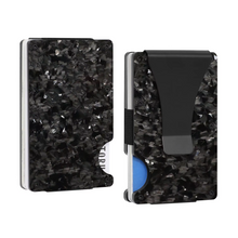 Lade das Bild in den Galerie-Viewer, Forged Carbon Wallet Cardholder mit Moneyclip & RFID Schutz