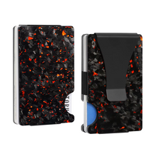 Lade das Bild in den Galerie-Viewer, Forged Carbon Wallet Cardholder mit Moneyclip & RFID Schutz