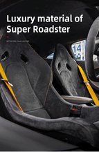 Lade das Bild in den Galerie-Viewer, Alcantara Cardholder Wallet Leder Karten Etui Schwarz Wildleder Style Vliesstoff