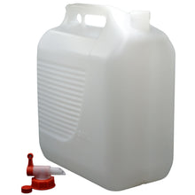 Lade das Bild in den Galerie-Viewer, FLG Wasserkanister mit Ablasshahn und Schraubdeckel, Trinkwasserkanister, Behälter mit Tragegriff Lebensmittelecht 30 Liter