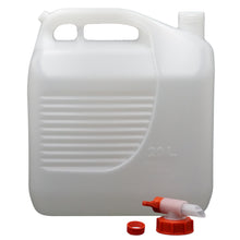 Lade das Bild in den Galerie-Viewer, FLG Wasserkanister mit Ablasshahn und Schraubdeckel, Trinkwasserkanister, Behälter mit Tragegriff Lebensmittelecht 20 Liter