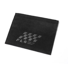 Lade das Bild in den Galerie-Viewer, Alcantara Cardholder Wallet Leder Karten Etui Schwarz Wildleder Style Vliesstoff