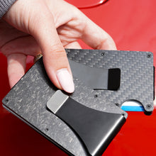 Lade das Bild in den Galerie-Viewer, Forged Carbon Wallet Cardholder mit Moneyclip & RFID Schutz