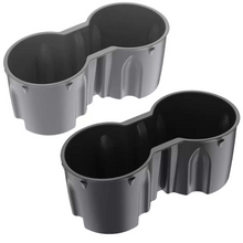 Lade das Bild in den Galerie-Viewer, FLG Tesla Model 3 Model Y Getränkehalter Einsatz Schwarz/Grau