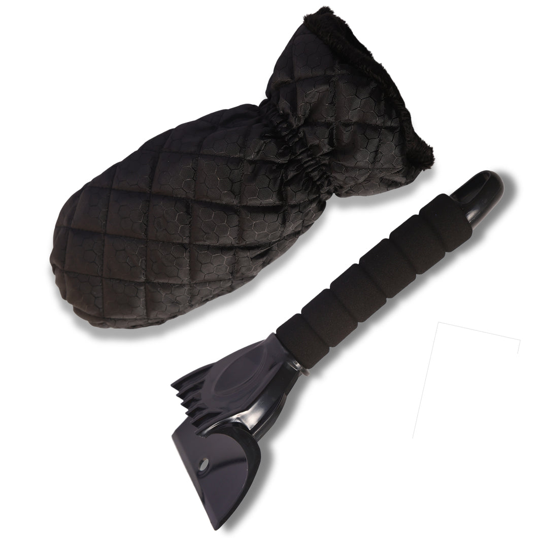 Eiskratzer Kunststoff mit Handschuh